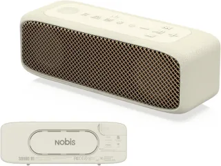 Altavoz Bluetooth Nobis N1 Beige/Dorado