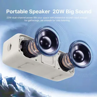 Altavoz Bluetooth Nobis N1 Beige/Dorado