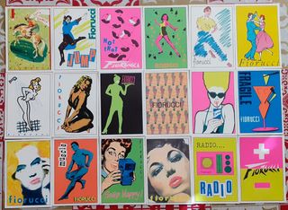 Stock 70 adesivi Fiorucci