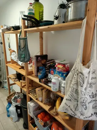 Estantería de cocina madera y metal