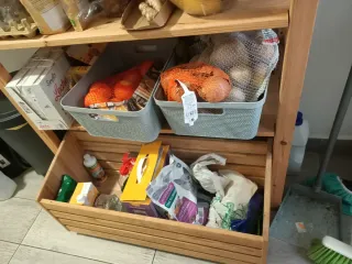 Estantería de cocina madera y metal