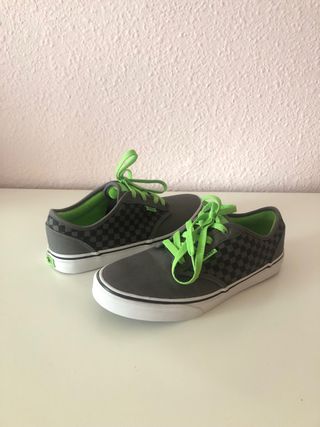 Zapatillas Vans Skate Grises y Verdes
