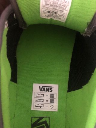 Zapatillas Vans Skate Grises y Verdes