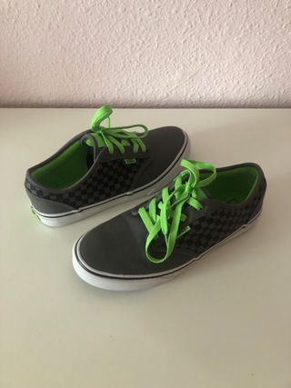 Zapatillas Vans Skate Grises y Verdes