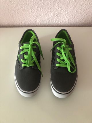 Zapatillas Vans Skate Grises y Verdes