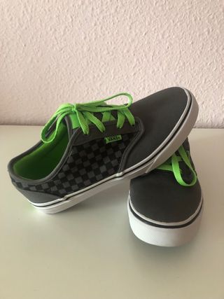 Zapatillas Vans Skate Grises y Verdes