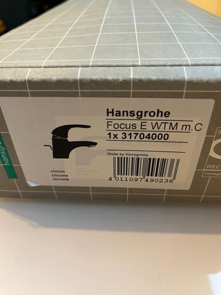 Grifo monomando mezclador Hansgrohe Focus