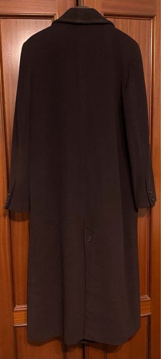 Abrigo largo Zara clasics lana marrón Talla L