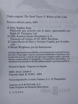 Lobos del Calla - La Torre Oscura V (Stephen King)