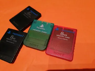 Tarjetas Memoria Sony PS1 y PS2 8MB