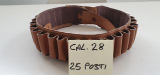 Cartuccera Cal. 28 Pelle 25 Posti