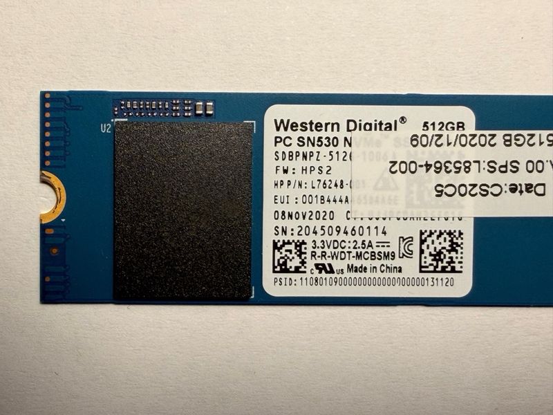 SSD NVMe 512GB Western Digital WD SN530 96% salud afbeelding 3