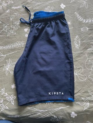 Pantalón corto deportivo Kipsta azul
