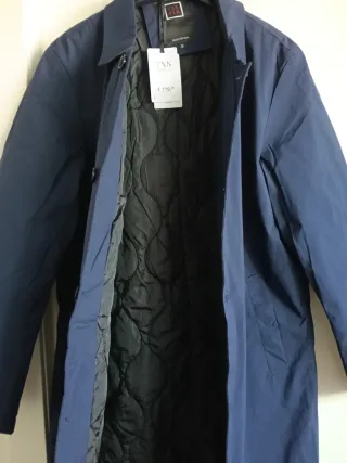 Parka Azul Impermeable Mishmash Talla M