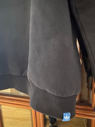 Sudadera Adidas Negra Logo Trefoil