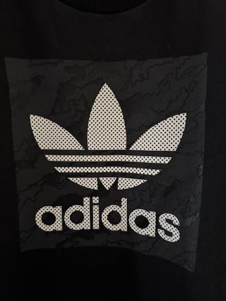 Sudadera Adidas Negra Logo Trefoil