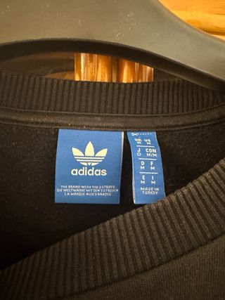 Sudadera Adidas Negra Logo Trefoil