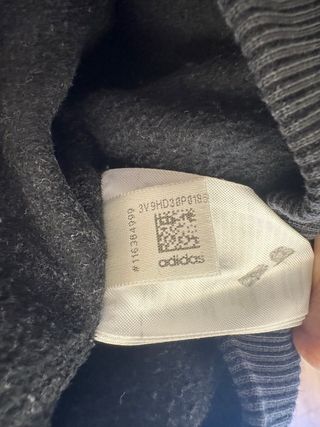 Sudadera Adidas Negra Logo Trefoil