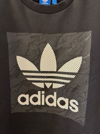 Sudadera Adidas Negra Logo Trefoil