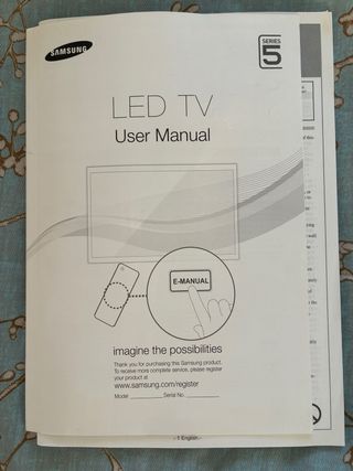 Televisión Samsung Negra 42 pulgadas