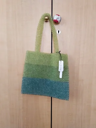 Bolso de cuentas Parfois verde y azul