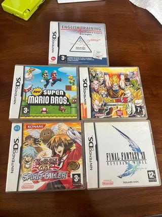 Pack 5 Juegos DS: Mario, Dragon Ball, Yu-gi, ff...