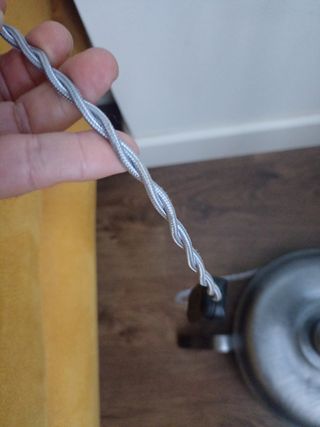 Lámpara de pie de madera, restaurada.