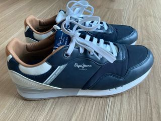 Zapatillas Pepe Jeans Azul y Marrón