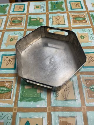 Vassoio ottagonale con timbri