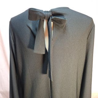 Vestido MNG Negro Manga Larga Encaje Talla M