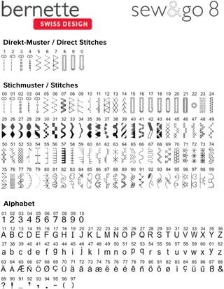 Máquina de coser Bernette sew&go 8