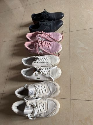 Lote Zapatillas Asics, Lacoste