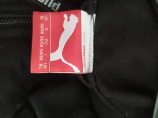 Chándal Puma Talla XL Negro Parte superior.
