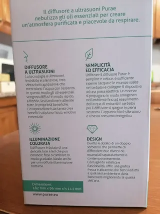 Diffusore ad ultrasuoni Duetto Purae