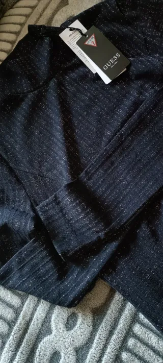 Vestido Guess azul oscuro con brillo. Sin estrenar