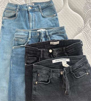 Pantalones vaqueros pitillo Zara