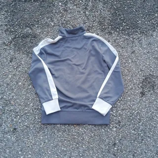 Felpa Nike Grigia con Logo Verde