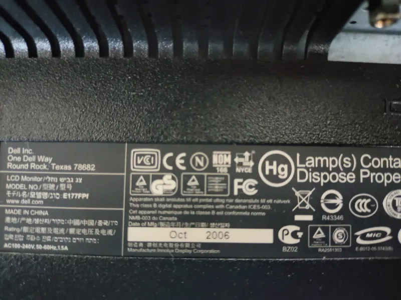 Monitor Dell Negro afbeelding 5