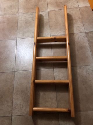 Litera Flexa pino 2 camas, 2 escaleras, 2 cortinas