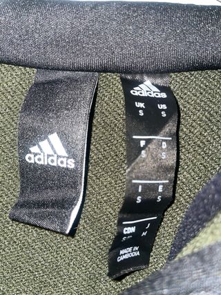Felpa Adidas mezza zip verde taglia M
