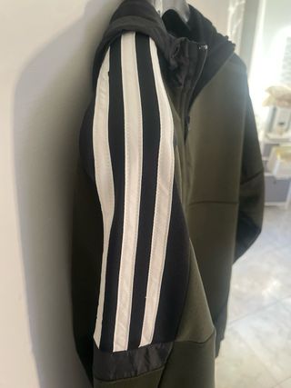 Felpa Adidas mezza zip verde taglia M