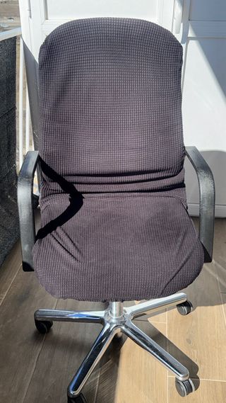 Silla de oficina Wilkhahn roja y plateada