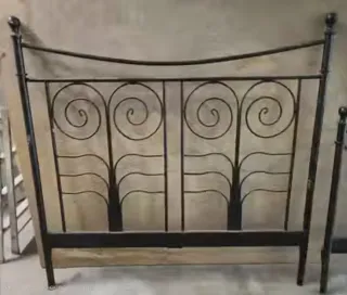 Cabecero de forja negro cama 135