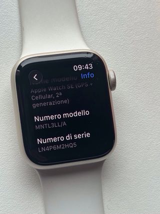 Apple Watch SE 2ªgen 40mm LTE gps+cellular Argento