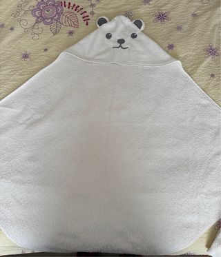 2 Toallas Bebé Oso Capucha