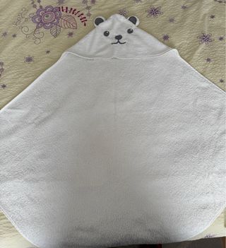 2 Toallas Bebé Oso Capucha
