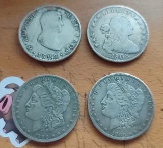 Monedas de plata antiguas