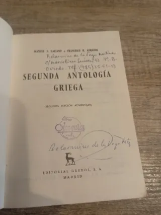 SEGUNDA ANTOLOGÍA GRIEGA