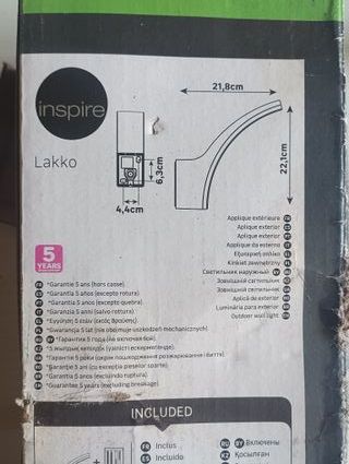 Lámpara de pared moderna Lakko