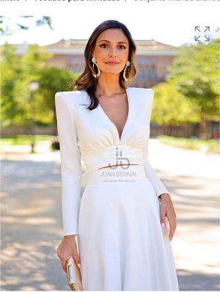 Vestido blanco comunión mamá